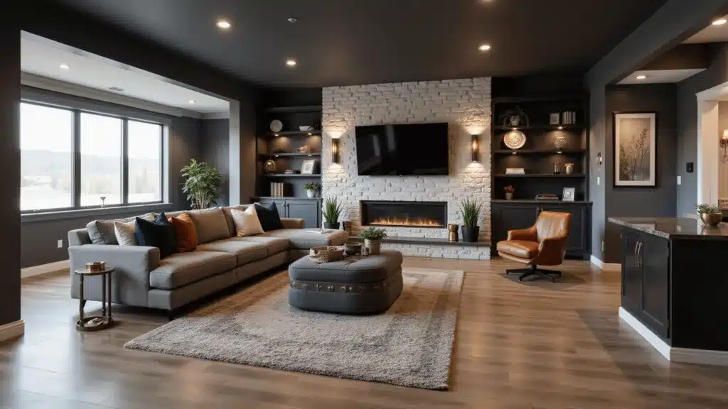 Transform Your Basement Into A Cozy Basement Family Room