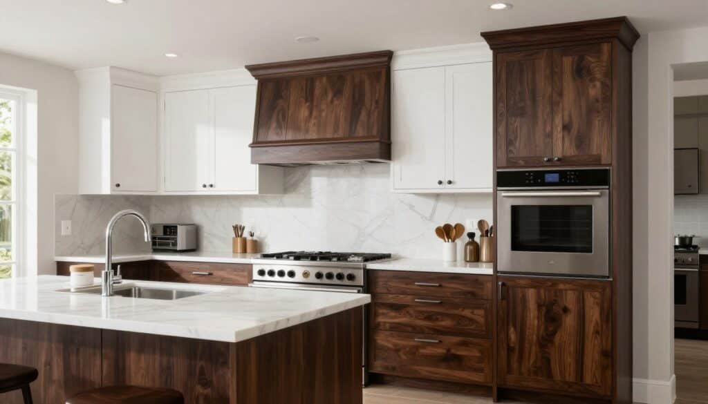 Luxury two-tone kitchen with Wood-Mode cabinetry