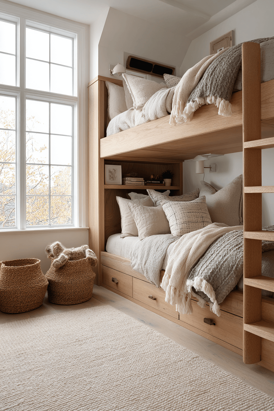 25 Bunk Bed Ideas with Storage to Maximize Small Bedrooms