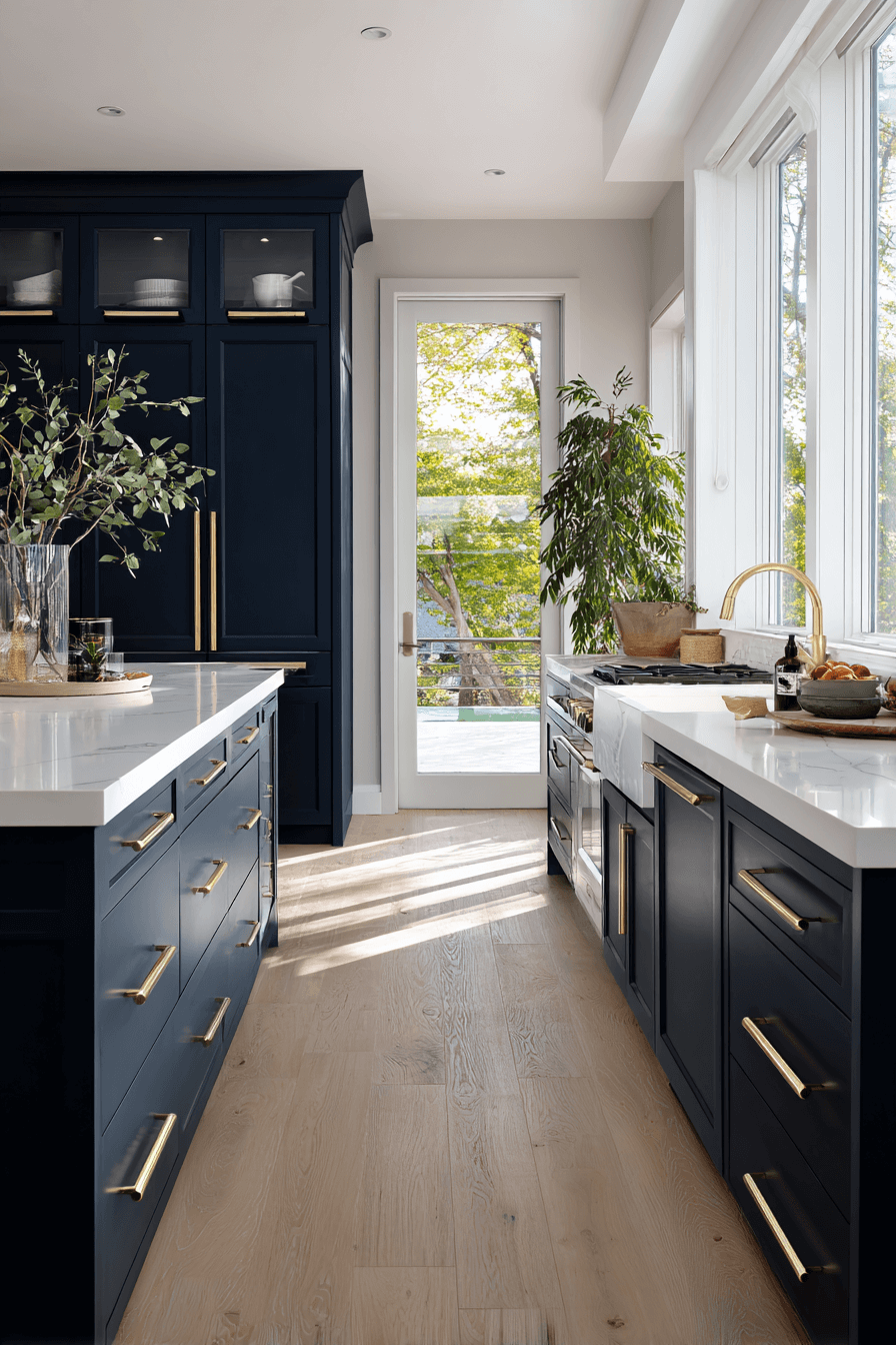 27 Navy Blue Kitchen Cabinets Ideas That Prove Dark Can Be Chic