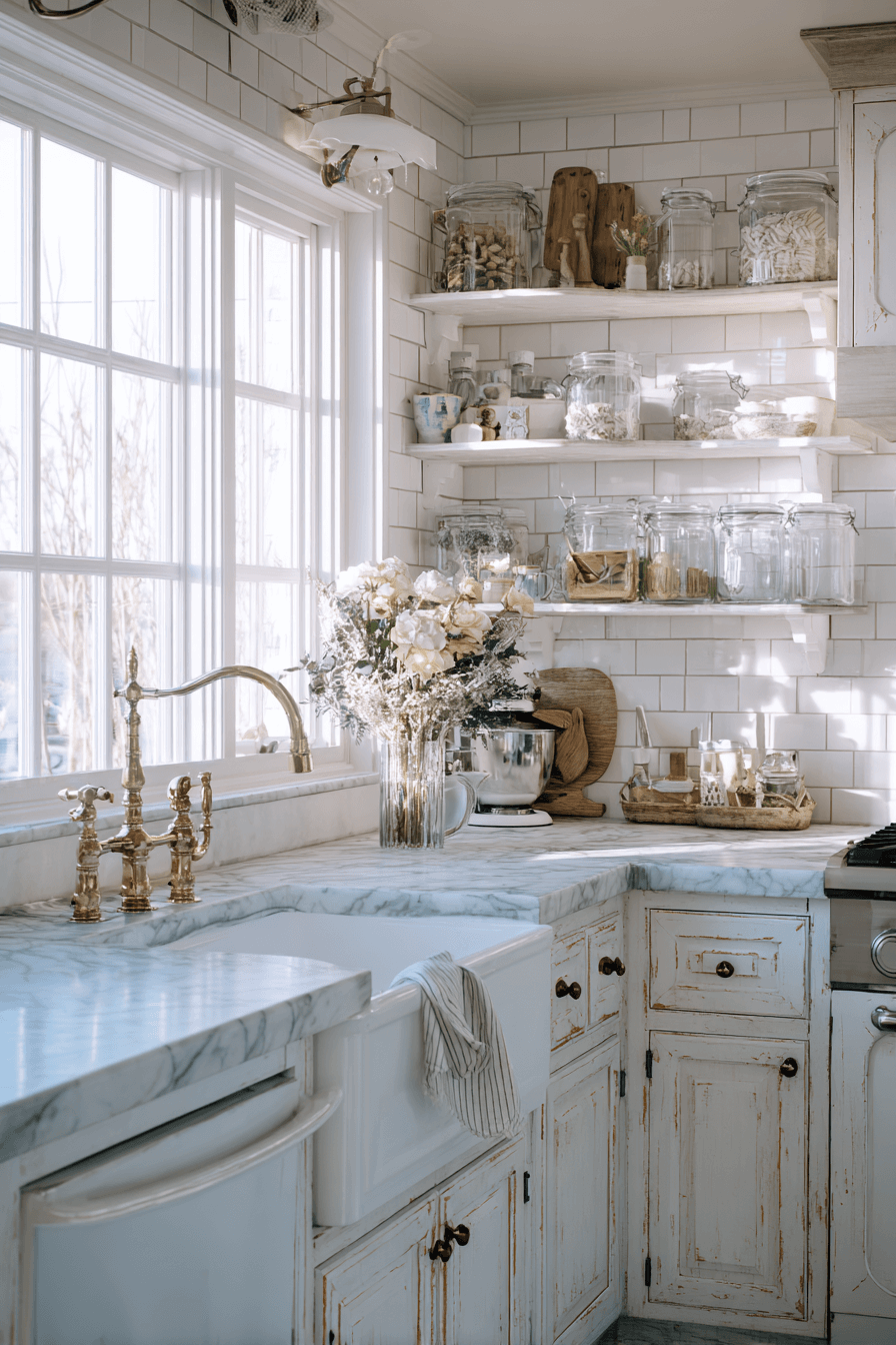 27 Shabby Chic Kitchen Decor Ideas for a Vintage-Inspired Home