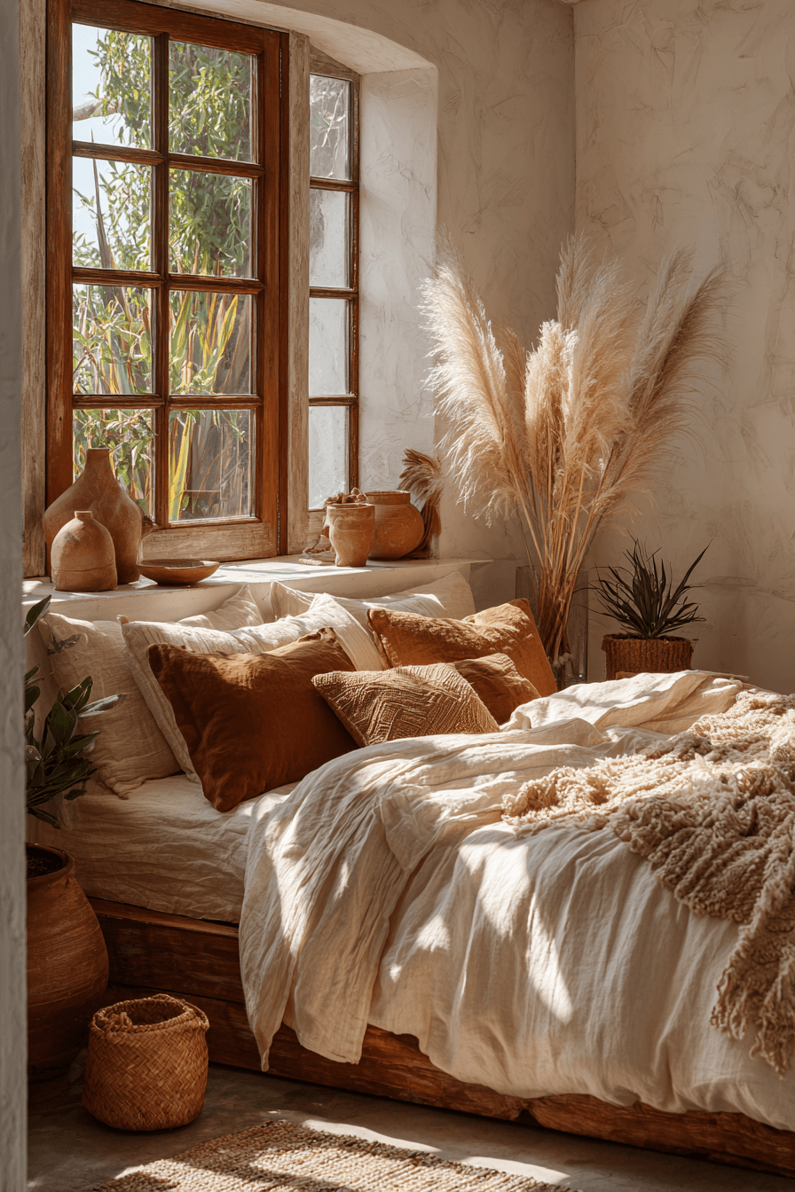27 Cozy Boho Chic Bedroom Ideas Full of Warm Texture