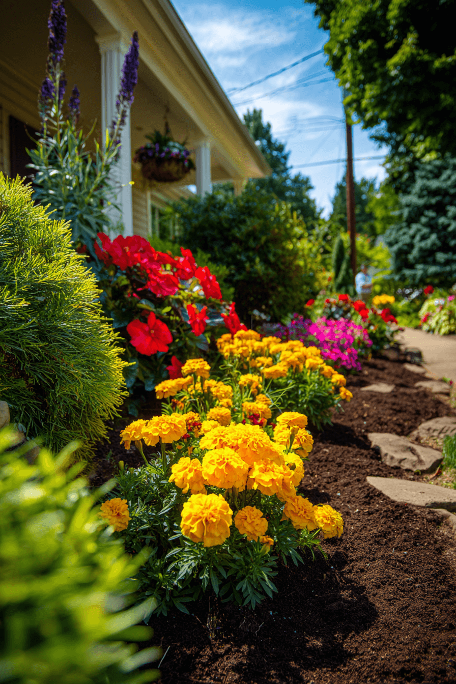 25 Front Yard Landscaping Ideas with Flowers for a Colorful Entrance