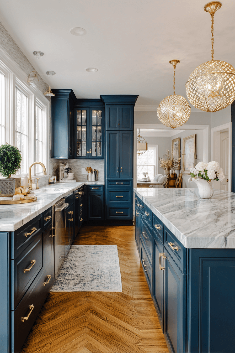 27 Navy Blue Kitchen Cabinets Ideas That Prove Dark Can Be Chic