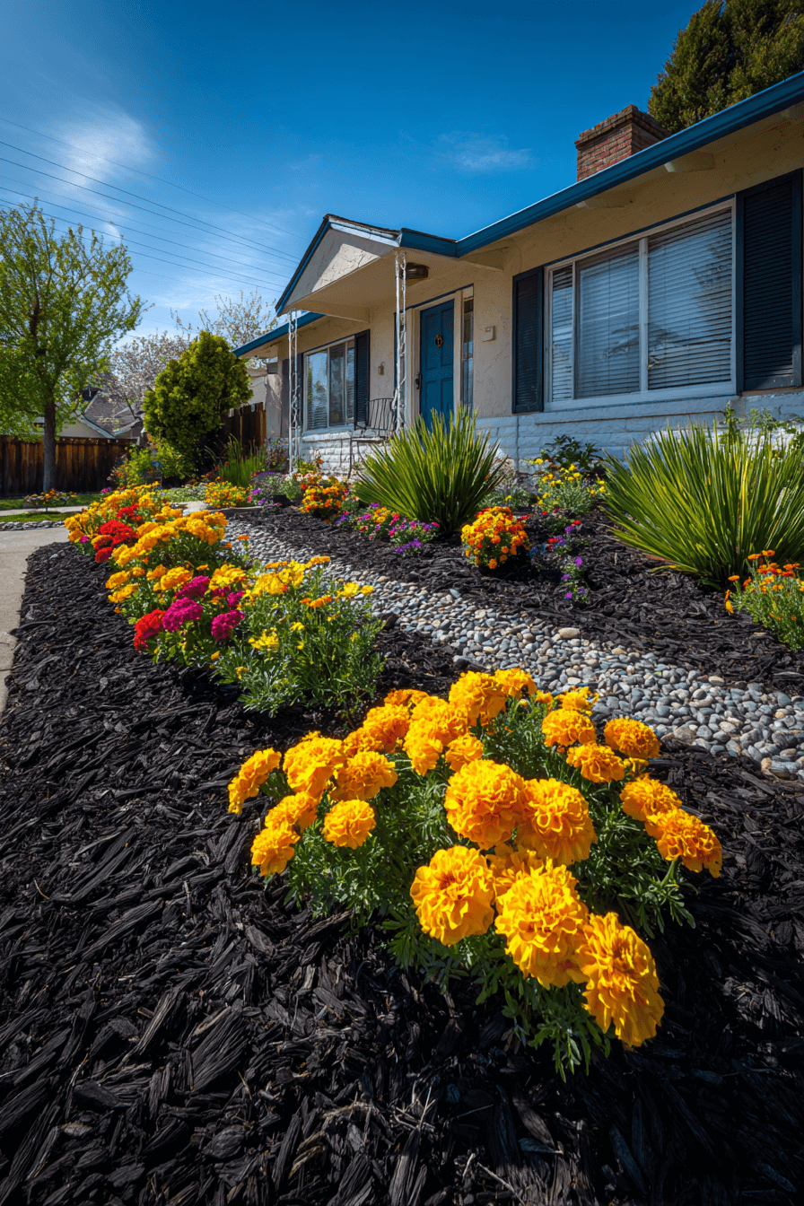 25 Front Yard Landscaping Ideas with Flowers for a Colorful Entrance