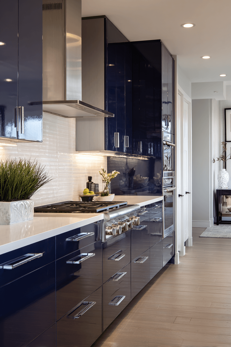 27 Navy Blue Kitchen Cabinets Ideas That Prove Dark Can Be Chic