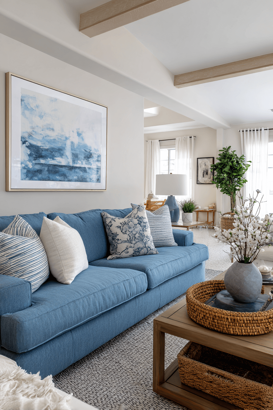 25 Blue Couch Living Room Ideas That Instantly Refresh Your Space