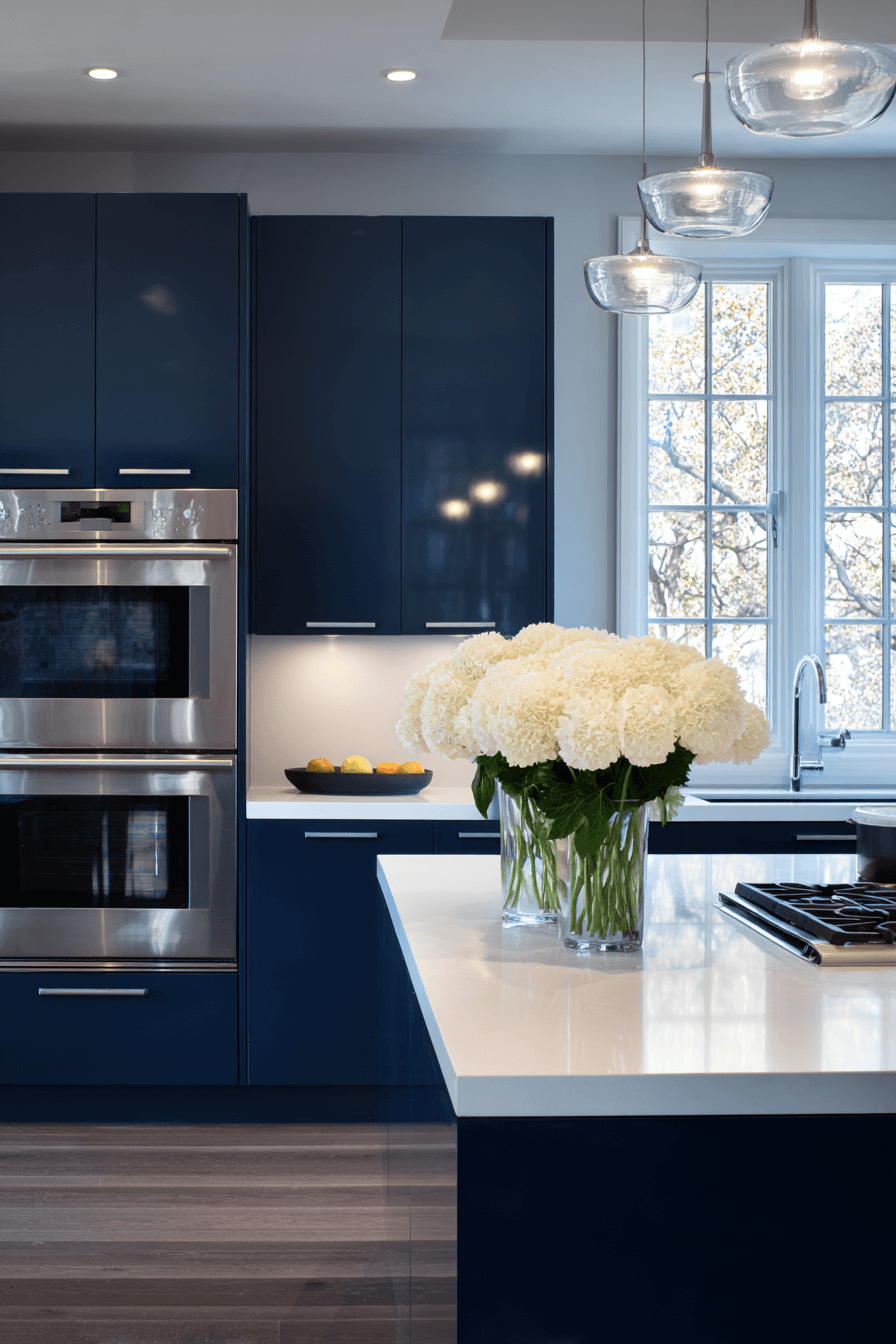 27 Navy Blue Kitchen Cabinets Ideas That Prove Dark Can Be Chic