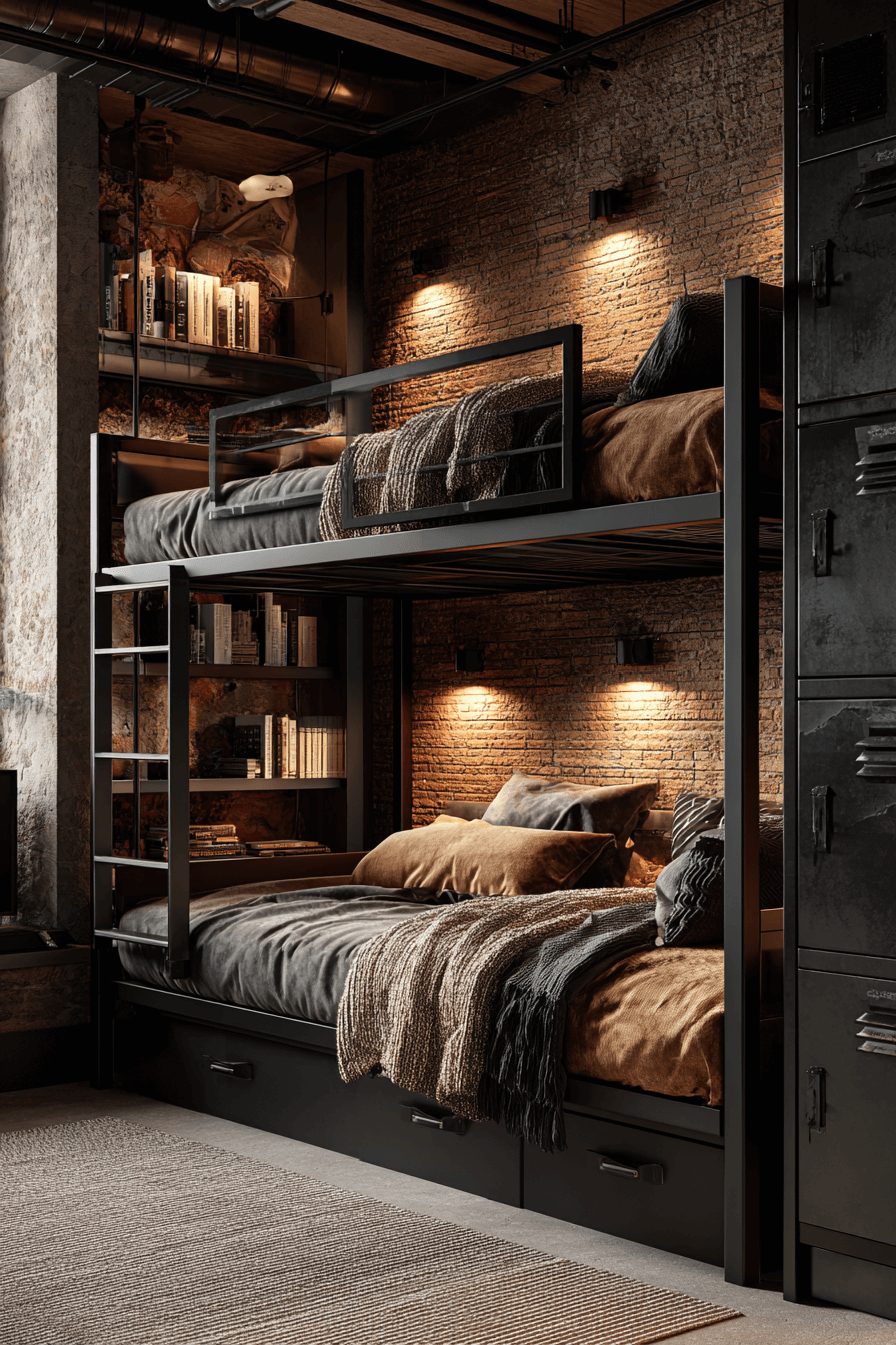 25 Bunk Bed Ideas with Storage to Maximize Small Bedrooms