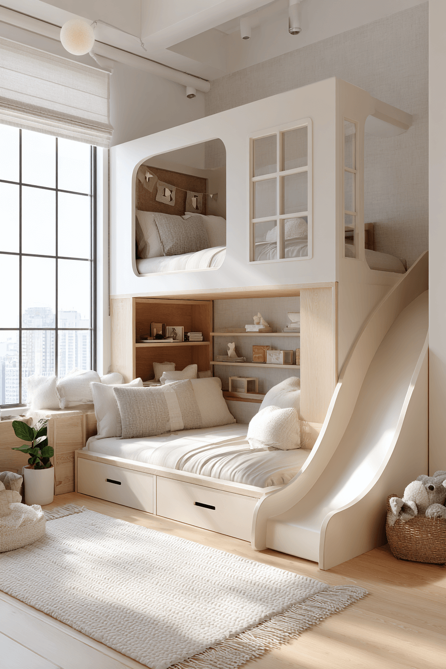25 Bunk Bed Ideas with Storage to Maximize Small Bedrooms