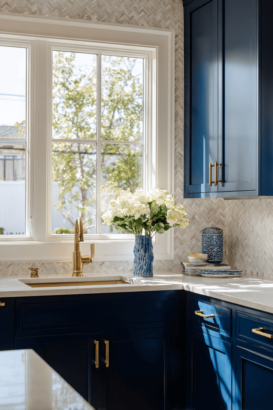 27 Navy Blue Kitchen Cabinets Ideas That Prove Dark Can Be Chic