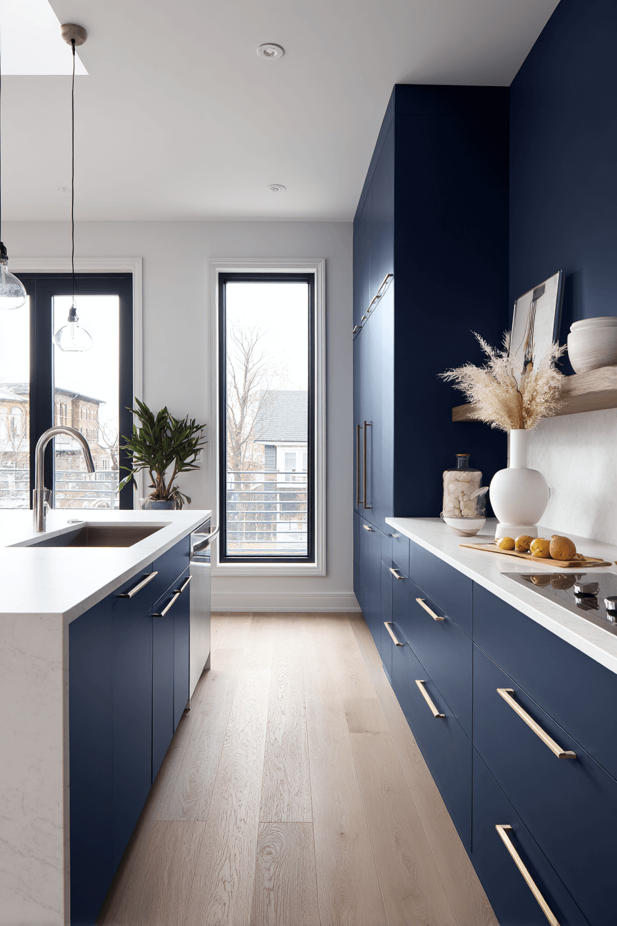 27 Navy Blue Kitchen Cabinets Ideas That Prove Dark Can Be Chic