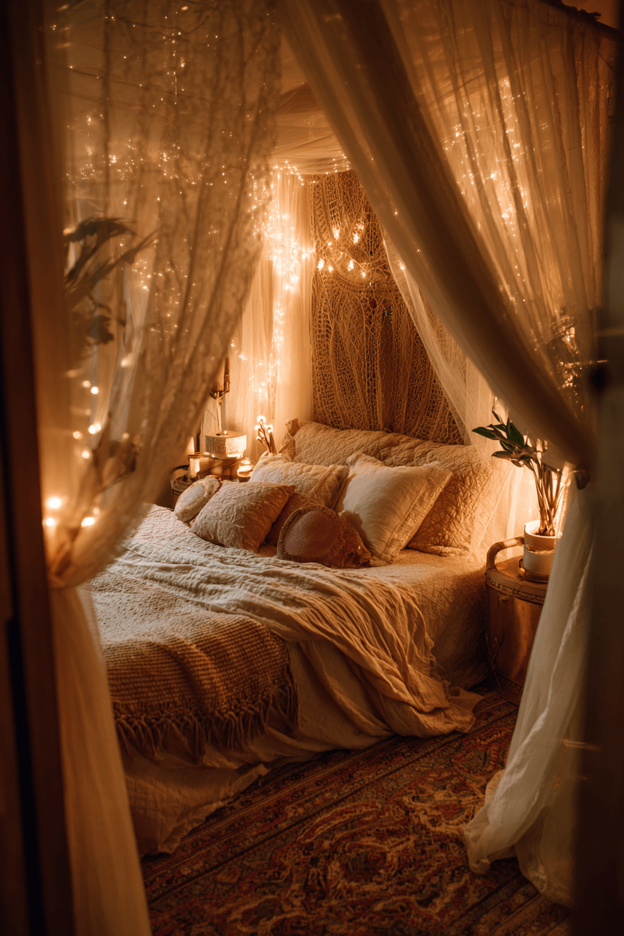 27 Cozy Boho Chic Bedroom Ideas Full of Warm Texture
