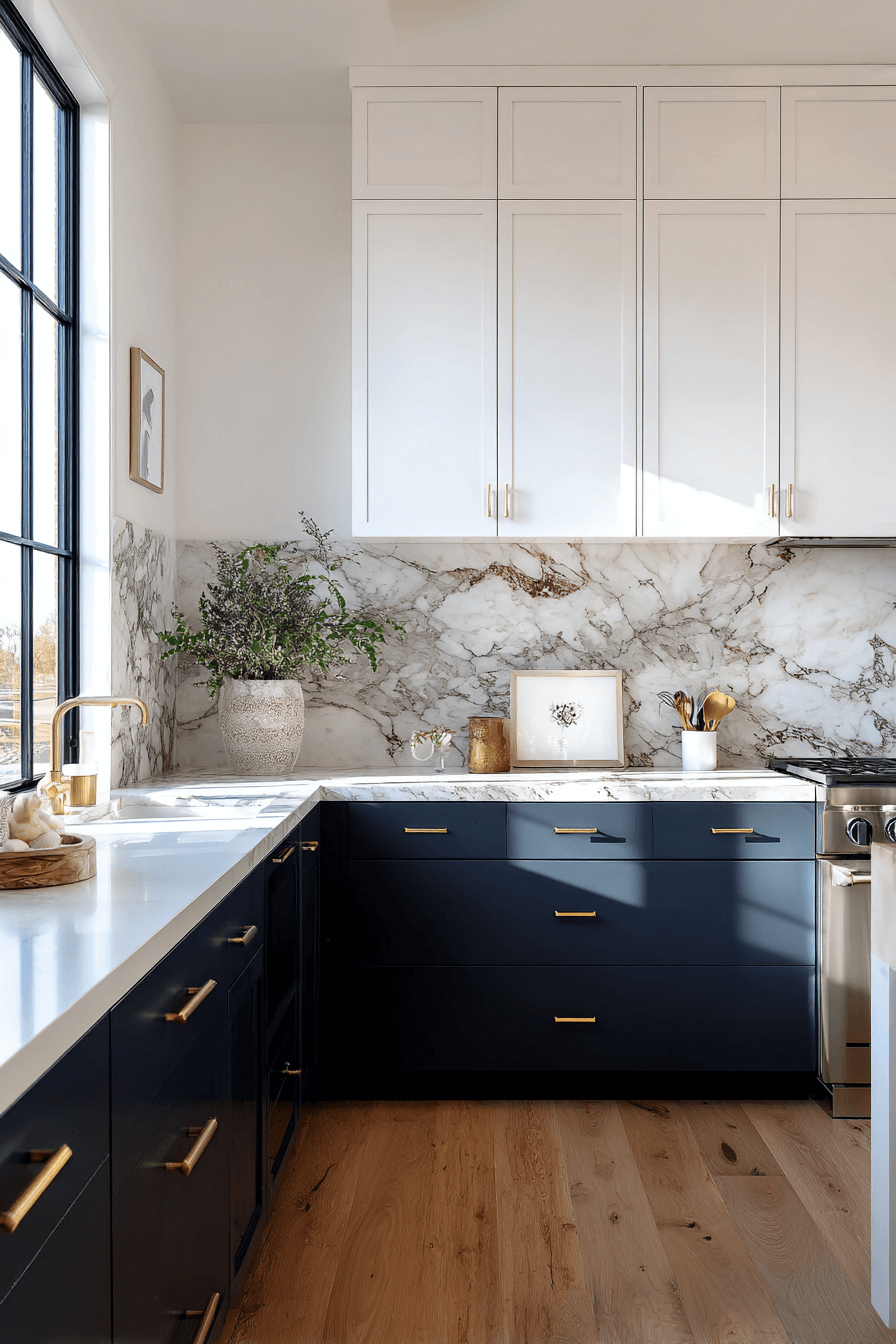 27 Navy Blue Kitchen Cabinets Ideas That Prove Dark Can Be Chic