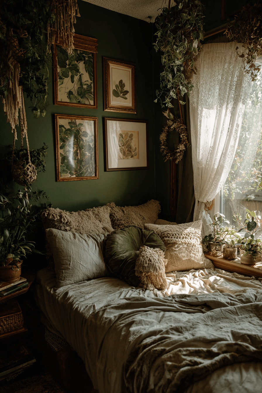 25 Dark Cottagecore Bedroom Ideas with Vintage Charm