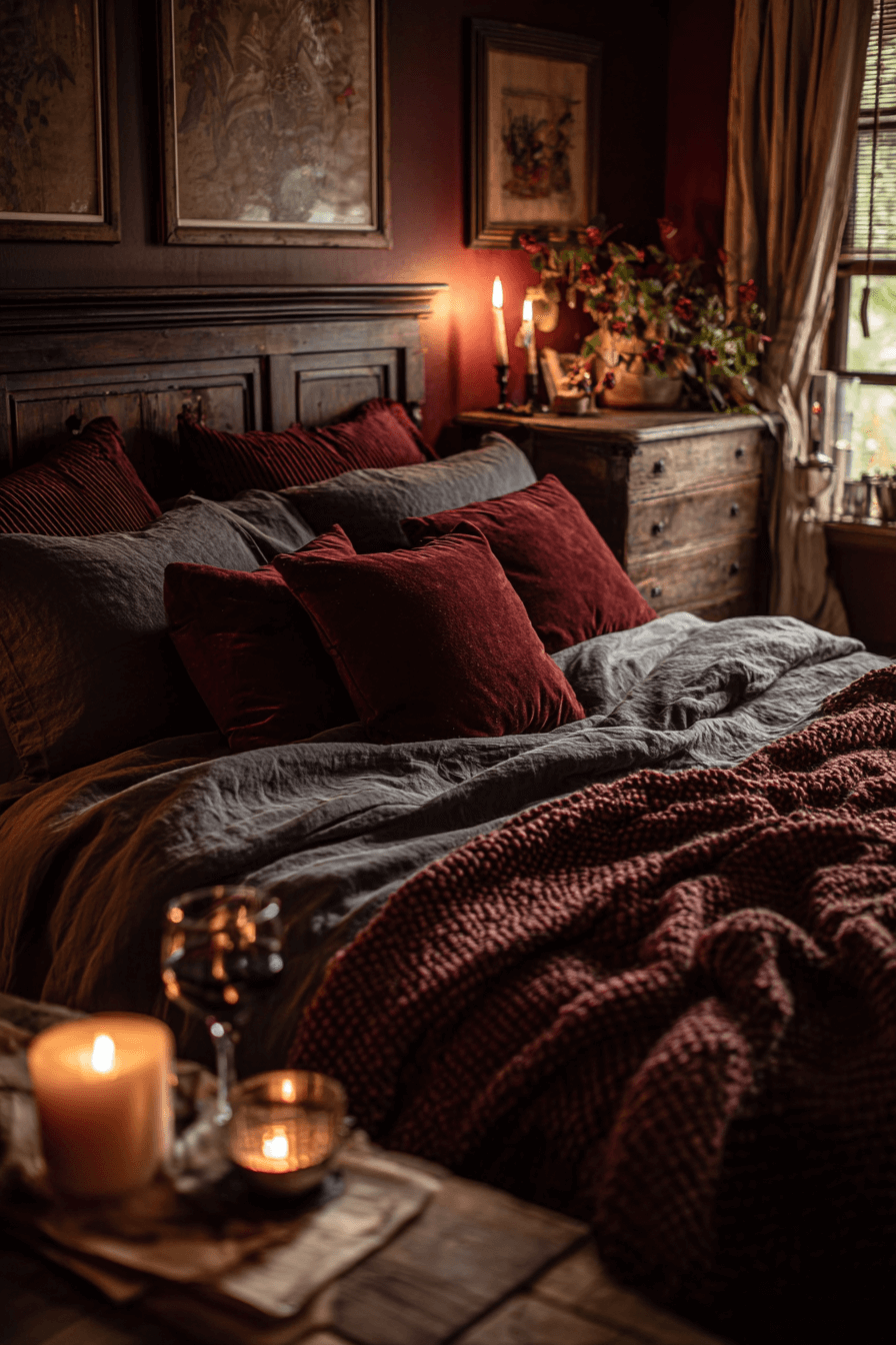 25 Dark Cottagecore Bedroom Ideas with Vintage Charm