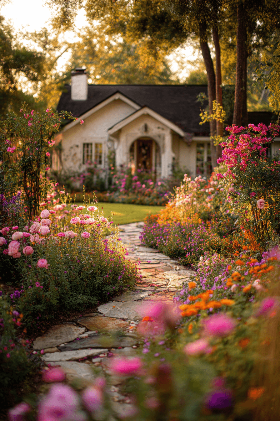 25 Front Yard Landscaping Ideas with Flowers for a Colorful Entrance