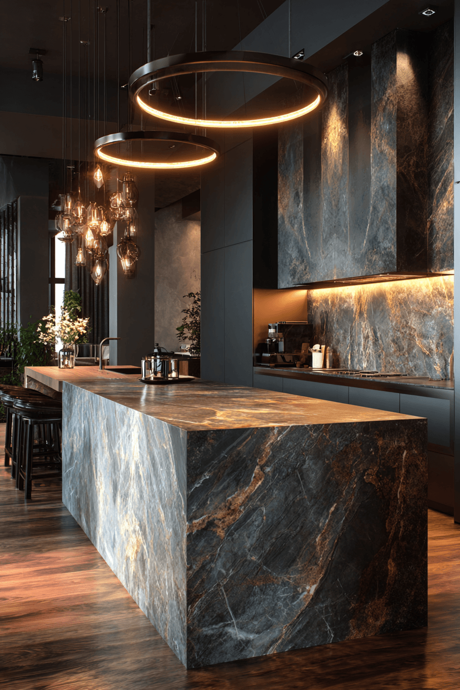 27 Gorgeous Stone Backsplash Kitchens That Feel High-End