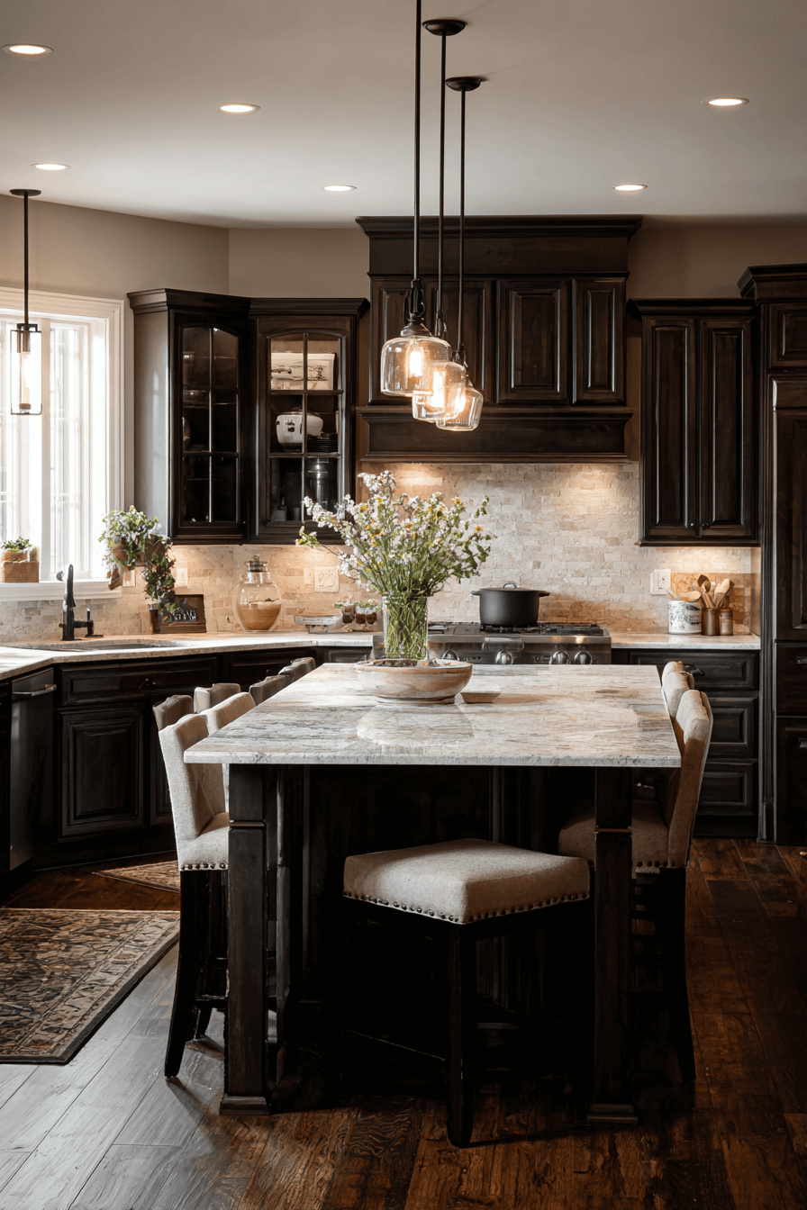 27 Dark Wood Kitchen Cabinets That Make Your Kitchen Look Expensive