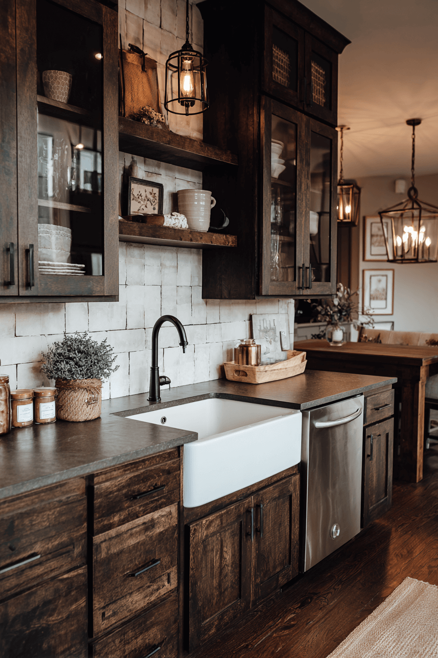 27 Dark Wood Kitchen Cabinets That Make Your Kitchen Look Expensive