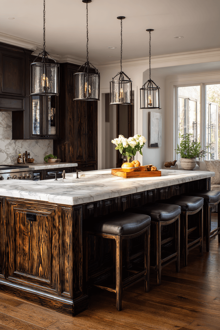27 Dark Wood Kitchen Cabinets That Make Your Kitchen Look Expensive