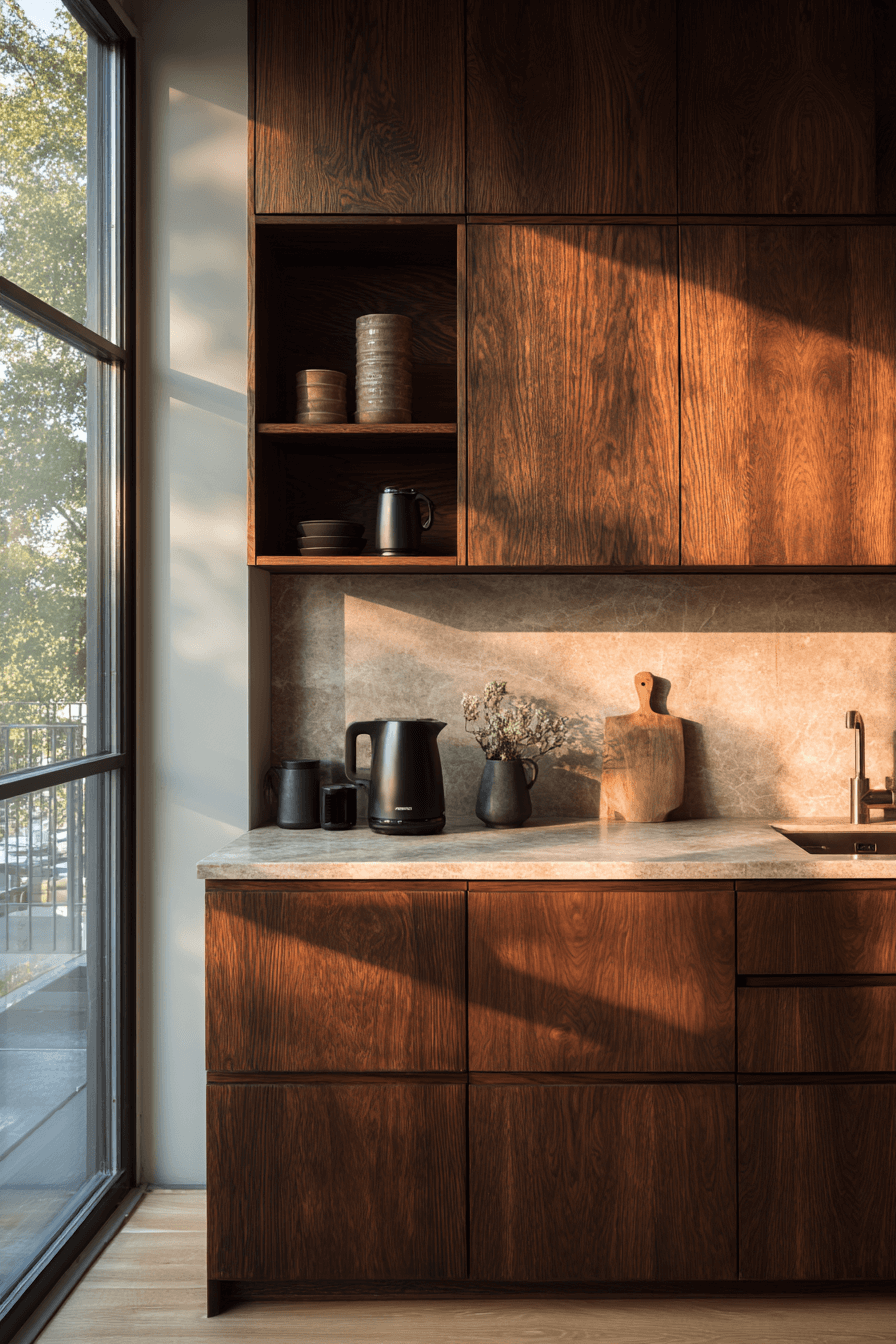 27 Dark Wood Kitchen Cabinets That Make Your Kitchen Look Expensive