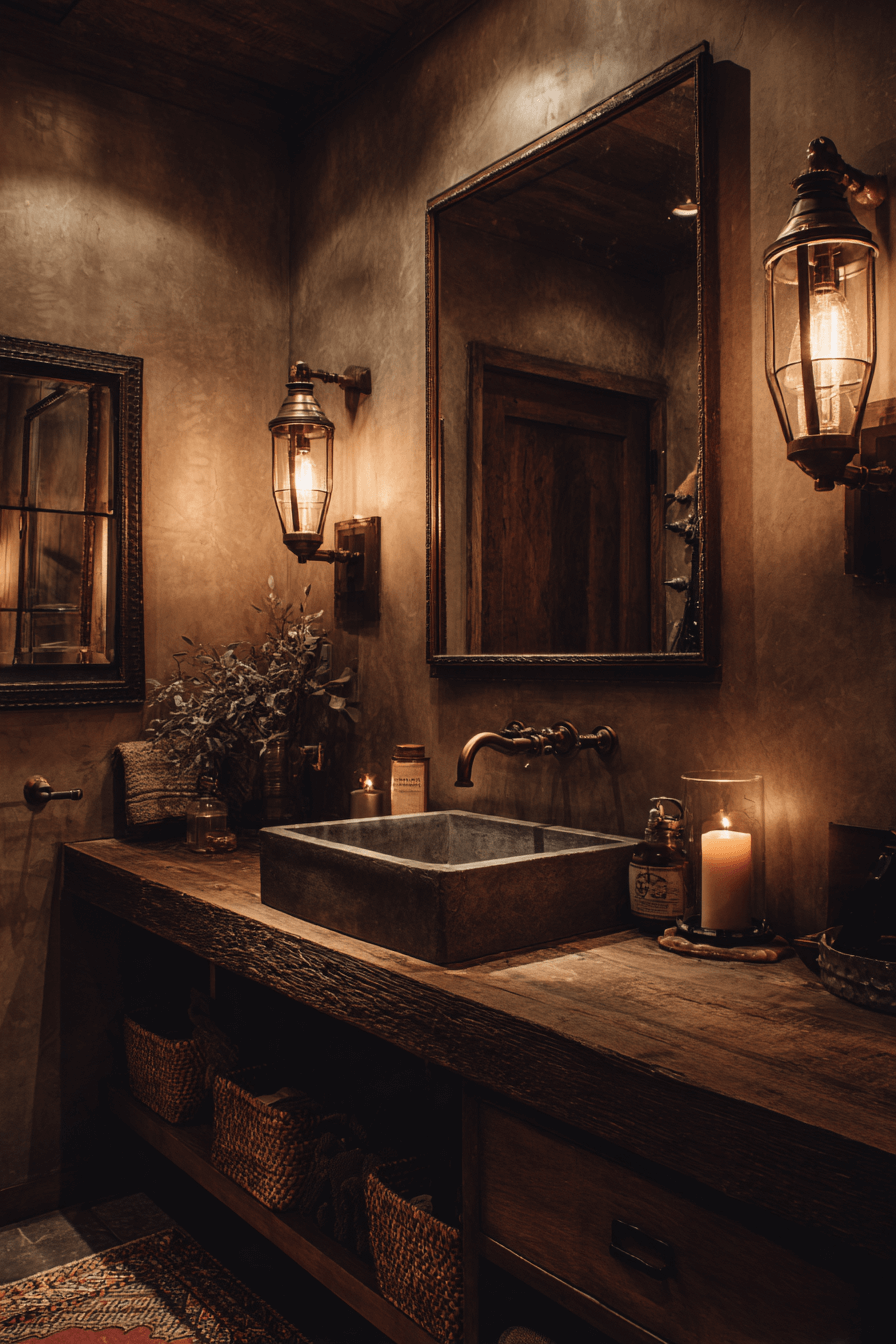27 Rustic Bathroom Ideas That Feel Warm, Cozy, and Timeless