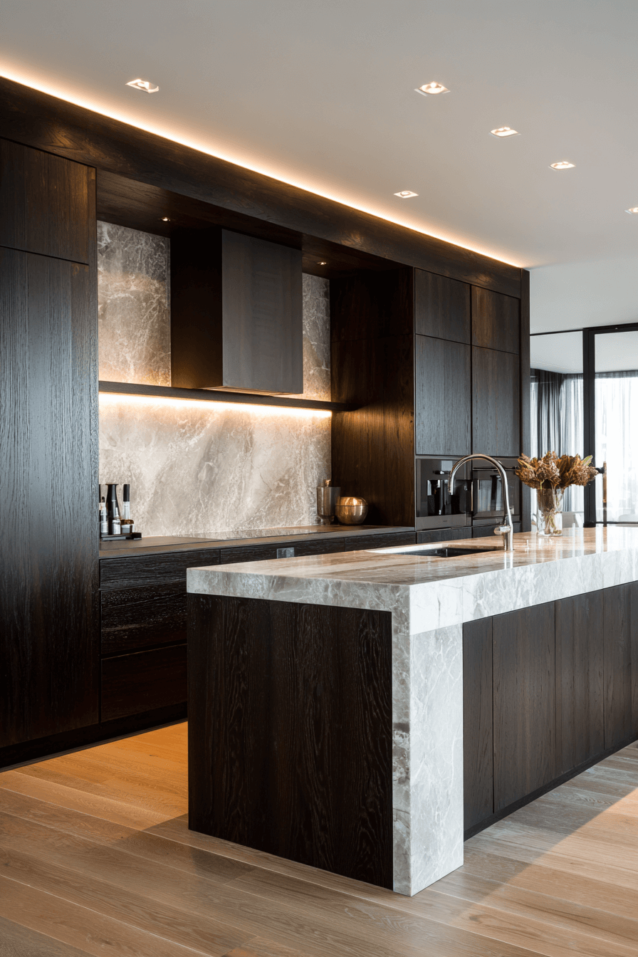 27 Dark Wood Kitchen Cabinets That Make Your Kitchen Look Expensive