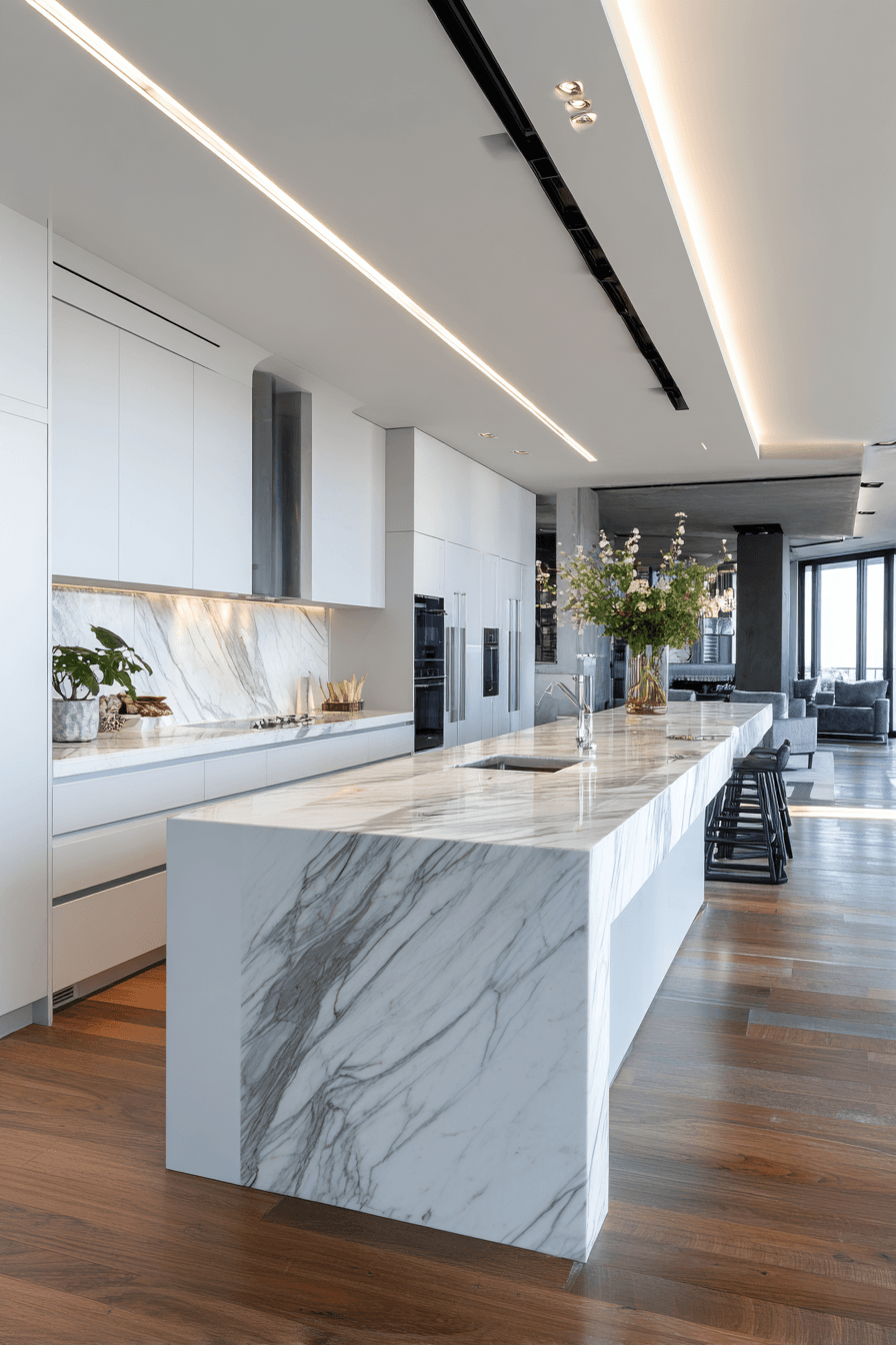 27 Gorgeous Stone Backsplash Kitchens That Feel High-End