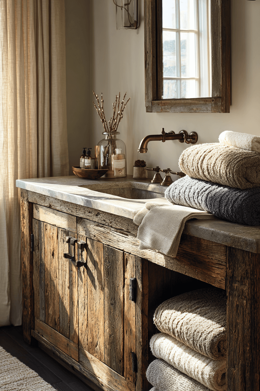 27 Rustic Bathroom Ideas That Feel Warm, Cozy, and Timeless
