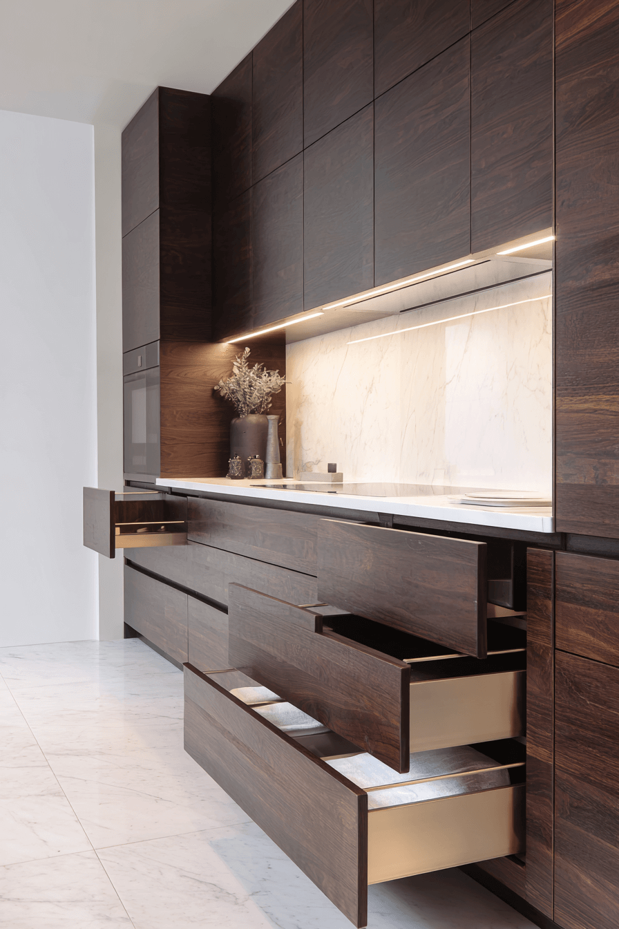 27 Dark Wood Kitchen Cabinets That Make Your Kitchen Look Expensive