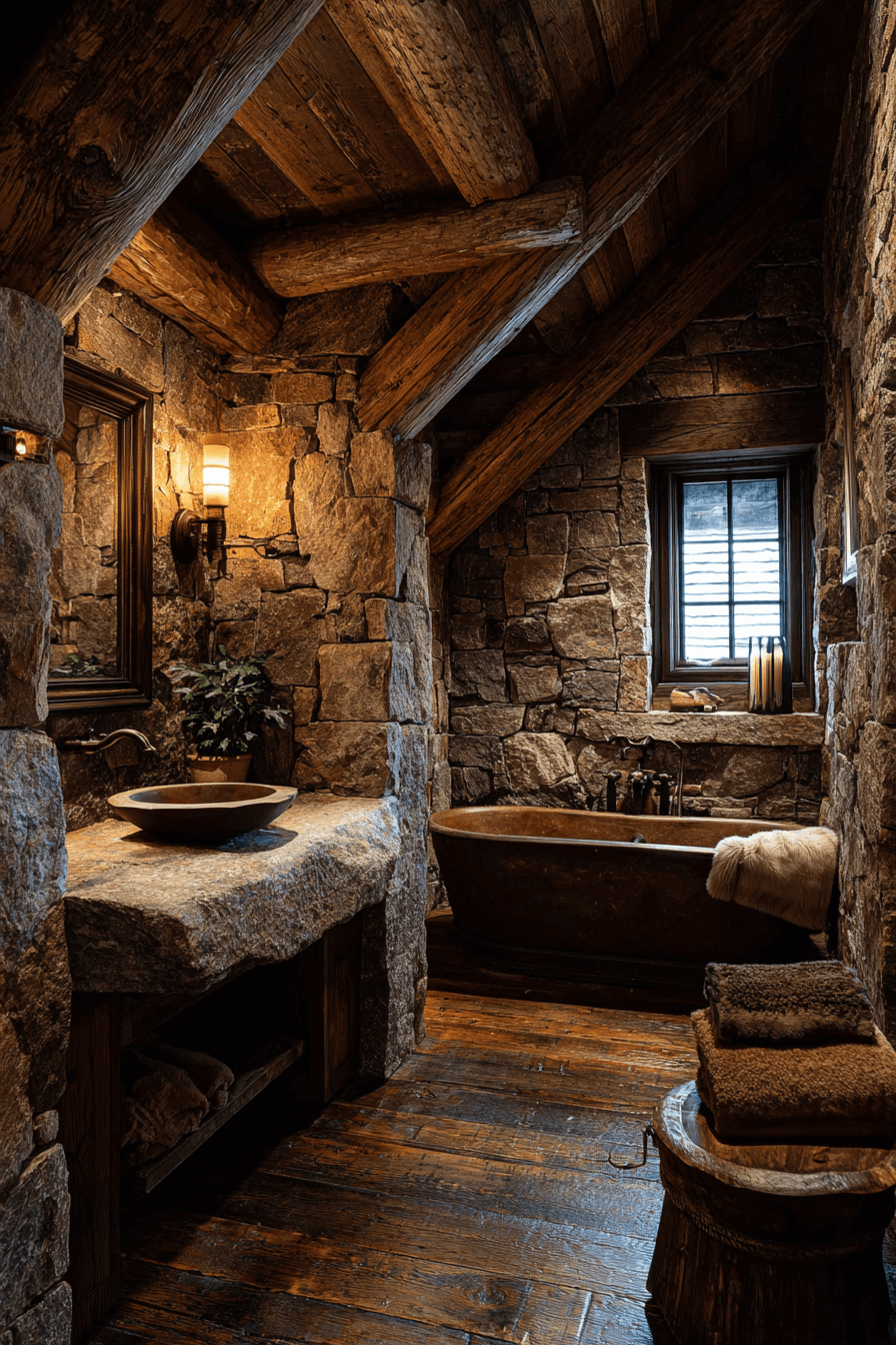 27 Rustic Bathroom Ideas That Feel Warm, Cozy, and Timeless