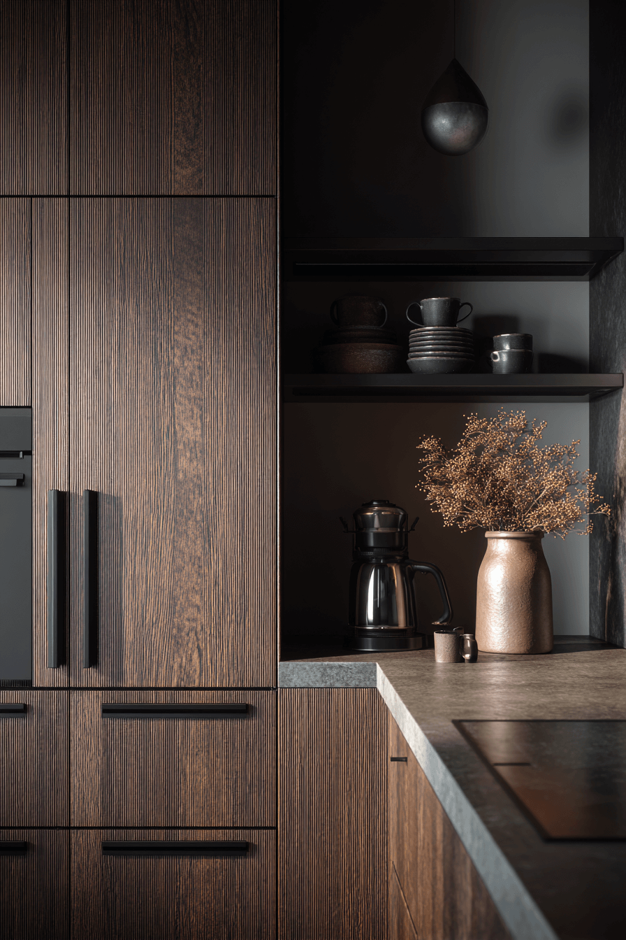 27 Dark Wood Kitchen Cabinets That Make Your Kitchen Look Expensive