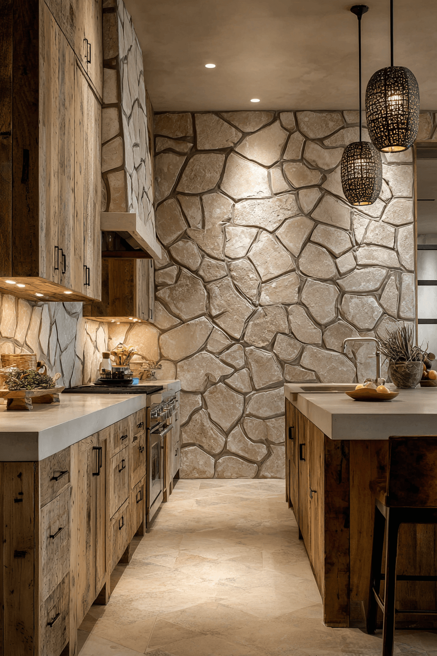 27 Gorgeous Stone Backsplash Kitchens That Feel High-End