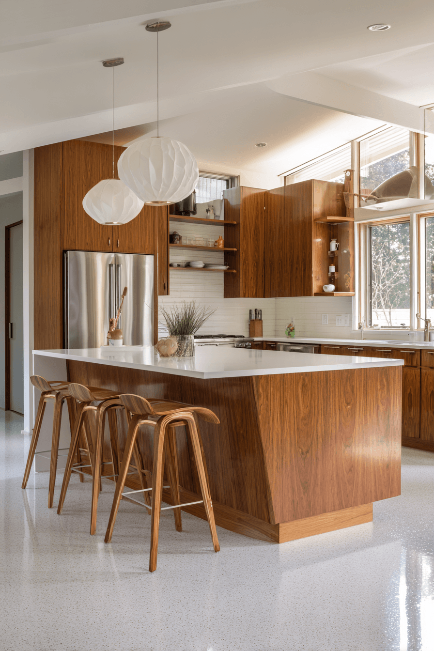 27 Stunning Mid Century Modern Kitchen Ideas Designers Love