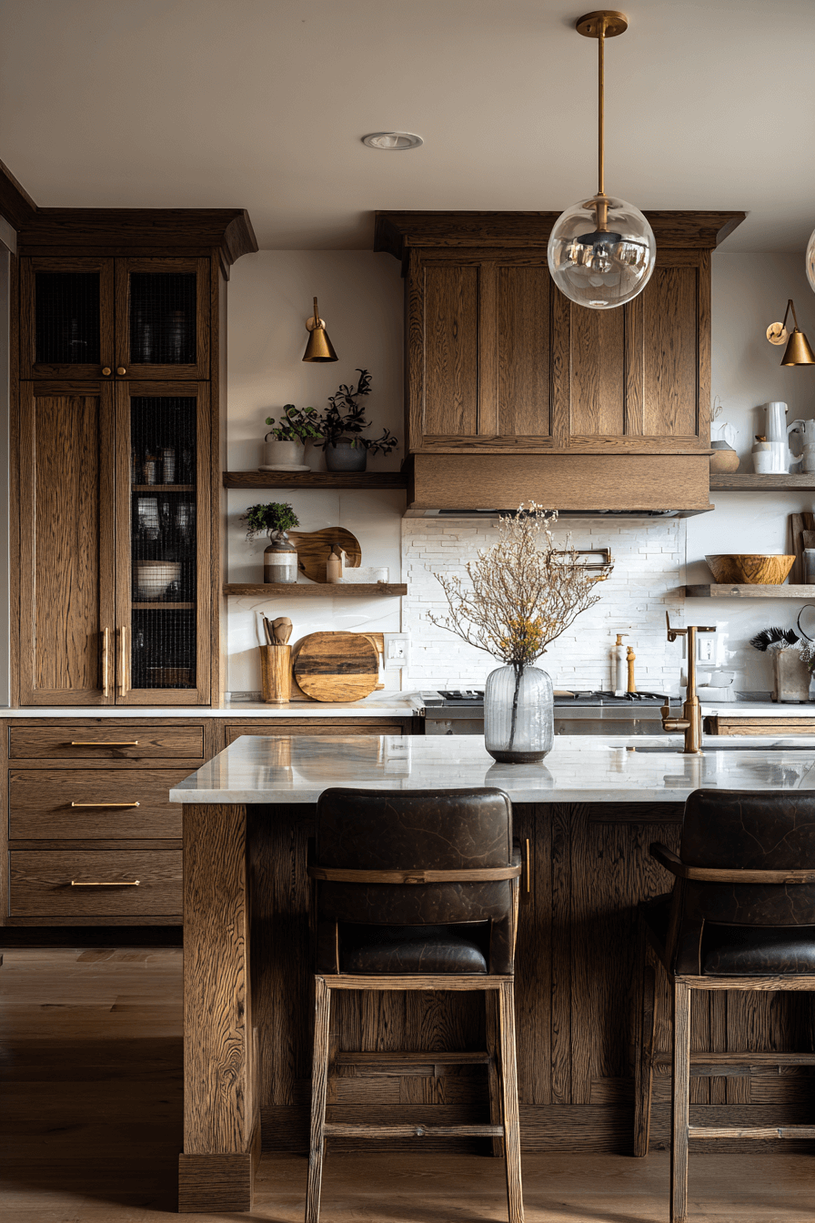 27 Dark Wood Kitchen Cabinets That Make Your Kitchen Look Expensive