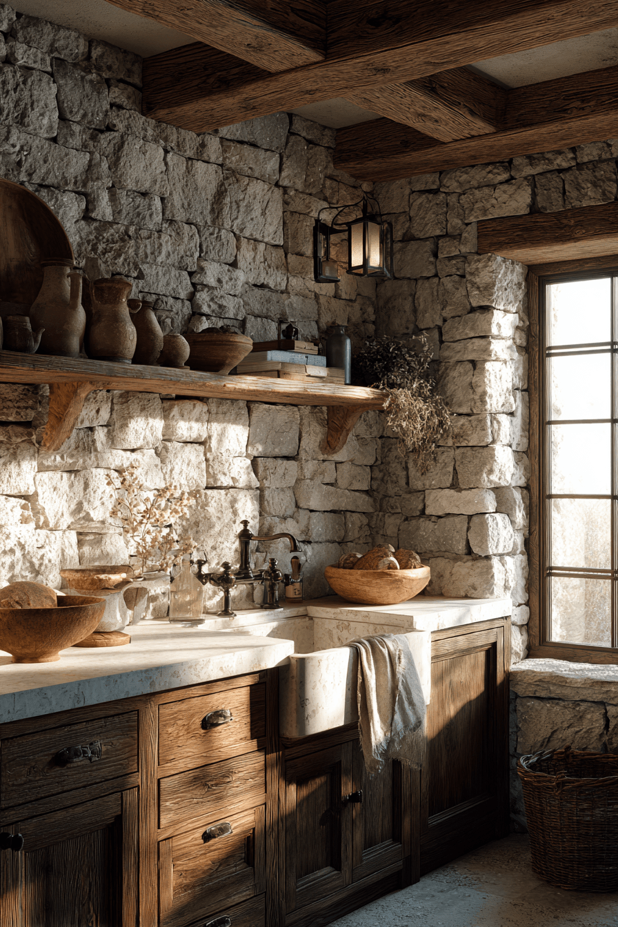 27 Gorgeous Stone Backsplash Kitchens That Feel High-End