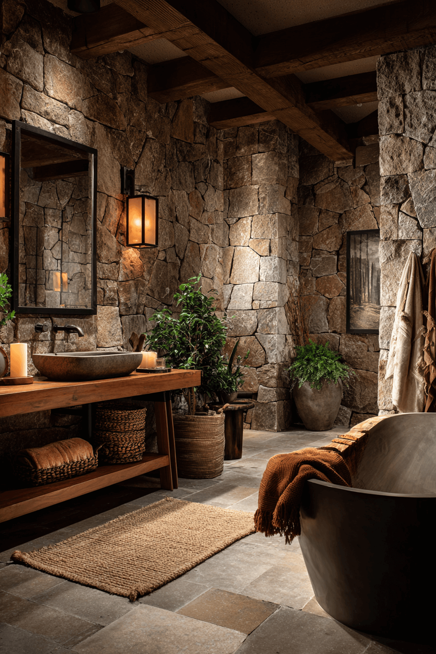 27 Rustic Bathroom Ideas That Feel Warm, Cozy, and Timeless