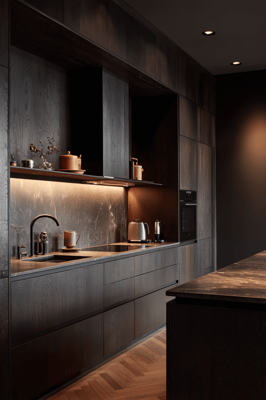 27 Dark Wood Kitchen Cabinets That Make Your Kitchen Look Expensive