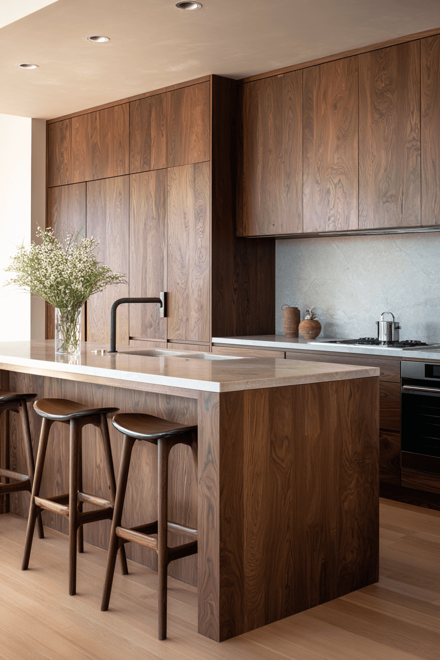 27 Dark Wood Kitchen Cabinets That Make Your Kitchen Look Expensive