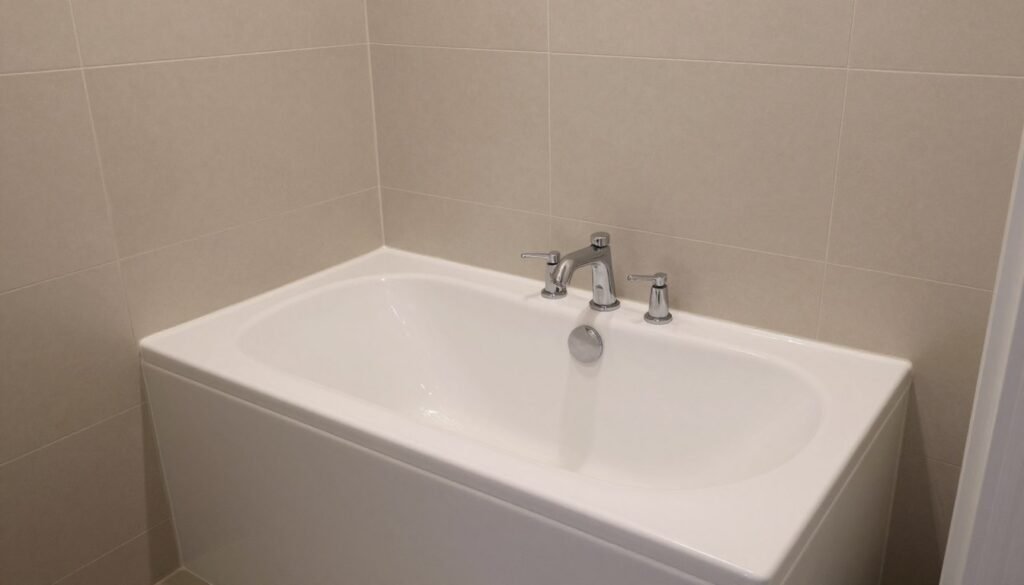 small bathroom with tub layout in modern family home small bathroom with tub layout in modern family home