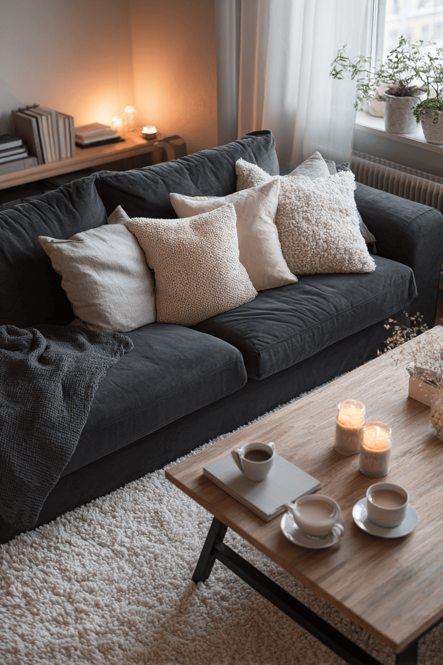 27 Dark Grey Couch Living Room Ideas for a Stylish and Cozy Space