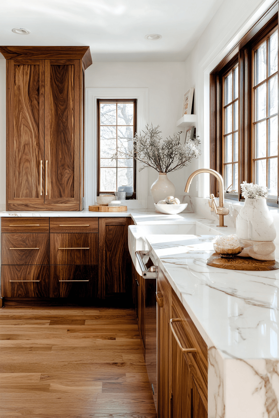 27 Walnut Kitchen Cabinet Ideas for a Warm and Timeless Look