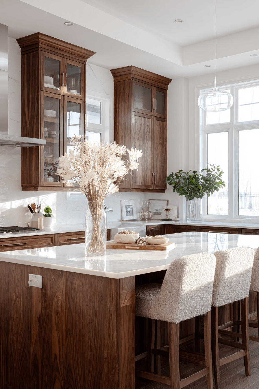 27 Walnut Kitchen Cabinet Ideas for a Warm and Timeless Look
