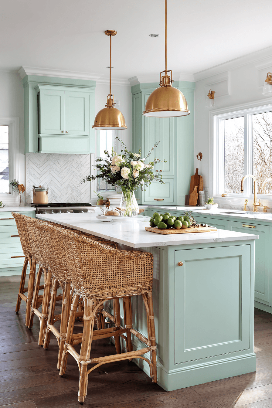 27 Mint Green Kitchen Cabinet Ideas for a Fresh Home