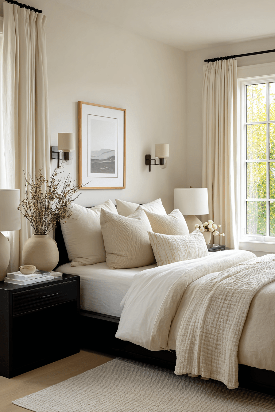 27 Black and Cream Bedroom Ideas to Create a Cozy Modern Look
