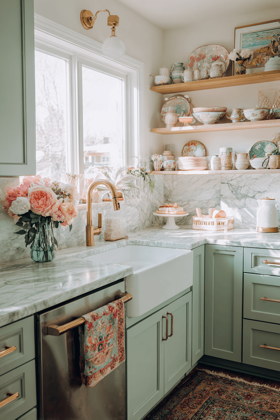 27 Mint Green Kitchen Cabinet Ideas for a Fresh Home