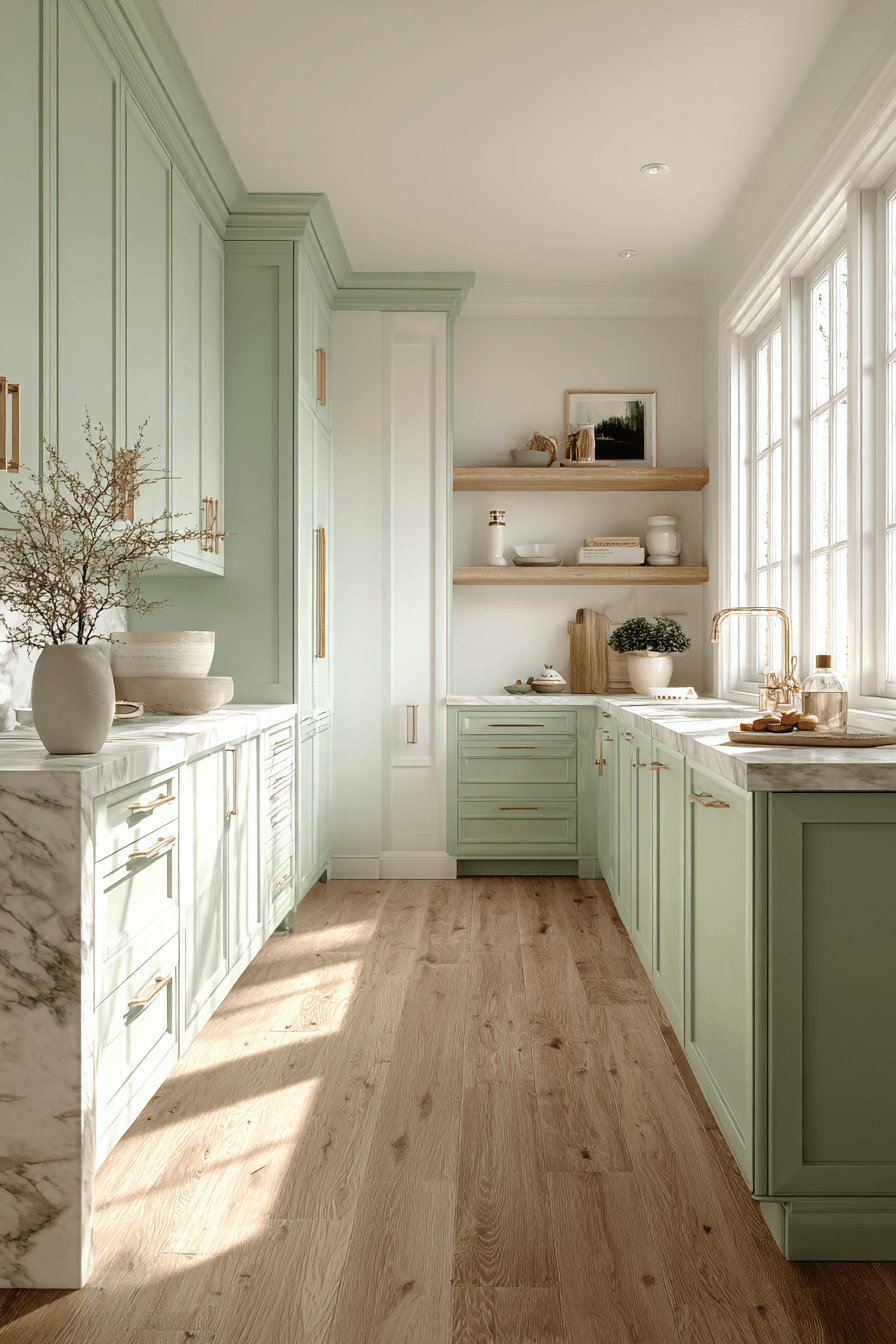 27 Mint Green Kitchen Cabinet Ideas for a Fresh Home