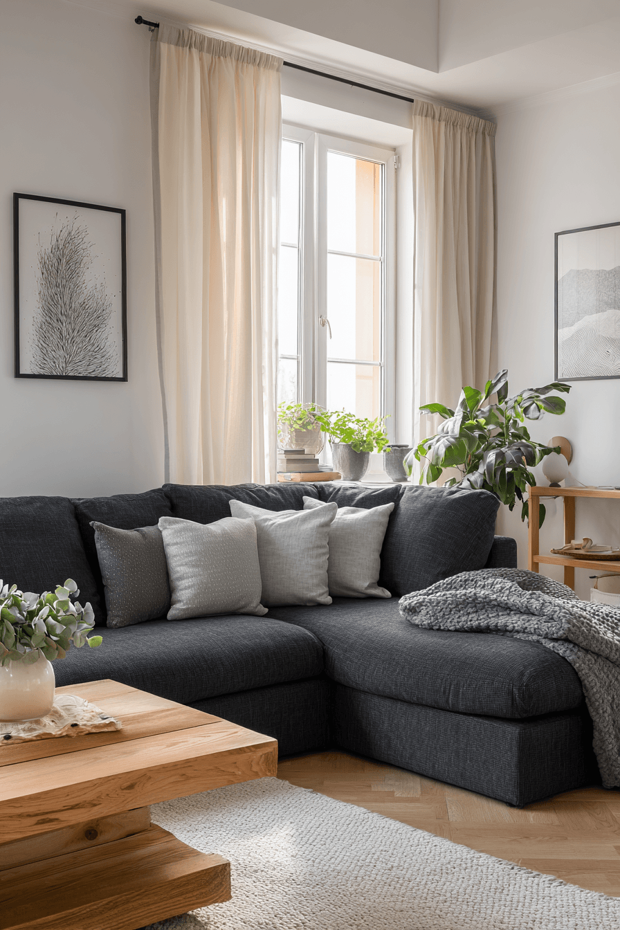 27 Dark Grey Couch Living Room Ideas for a Stylish and Cozy Space