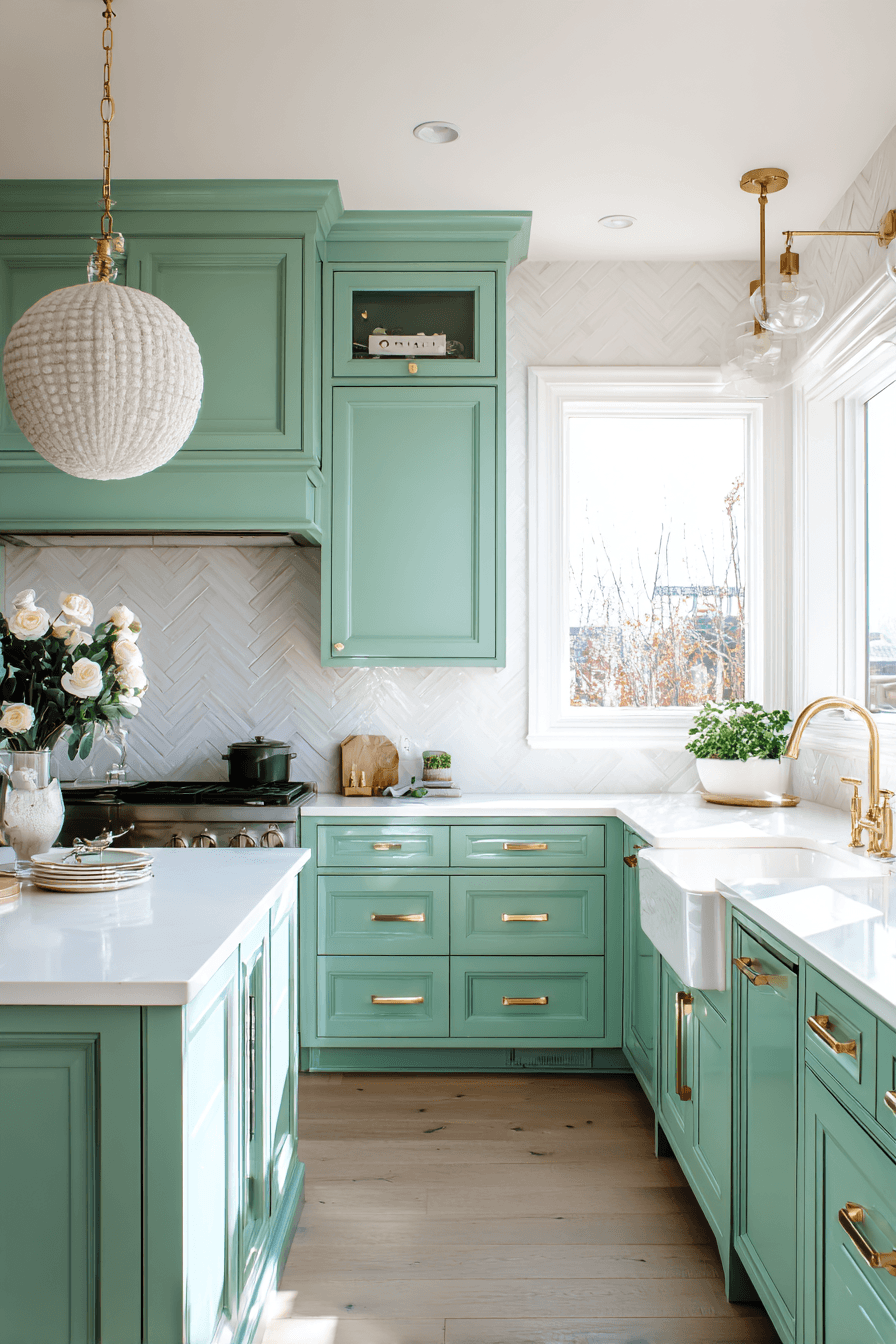 27 Mint Green Kitchen Cabinet Ideas for a Fresh Home